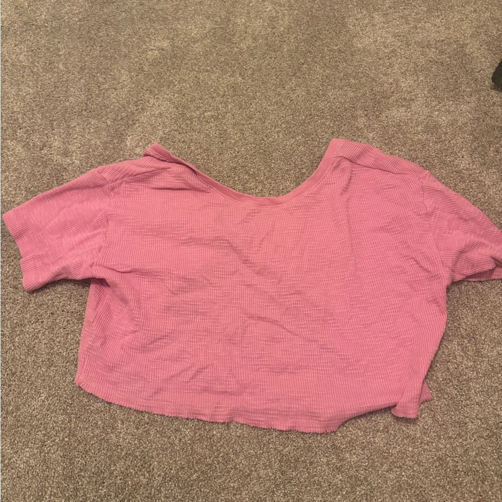 Aerie Pink Crop Top